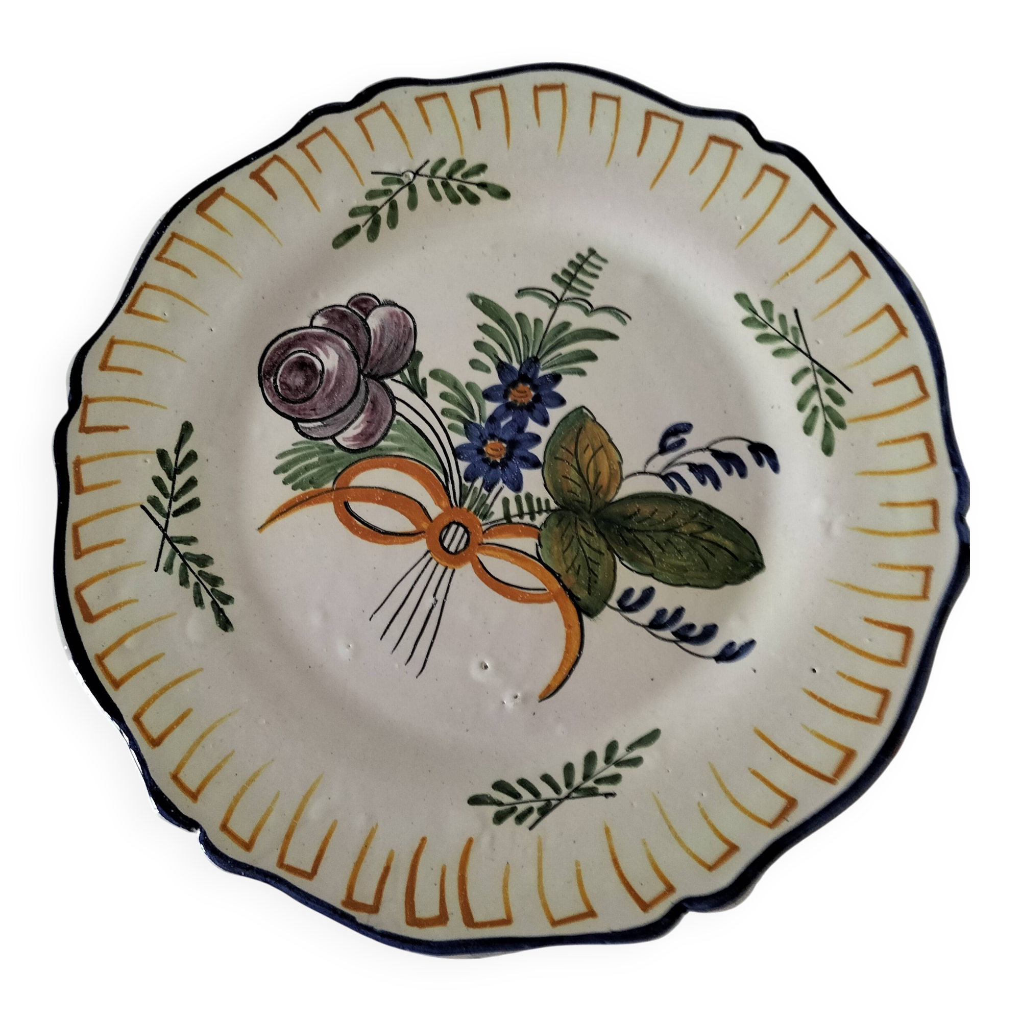 Antique plate – probably Meillonnas, 1950s-1960s