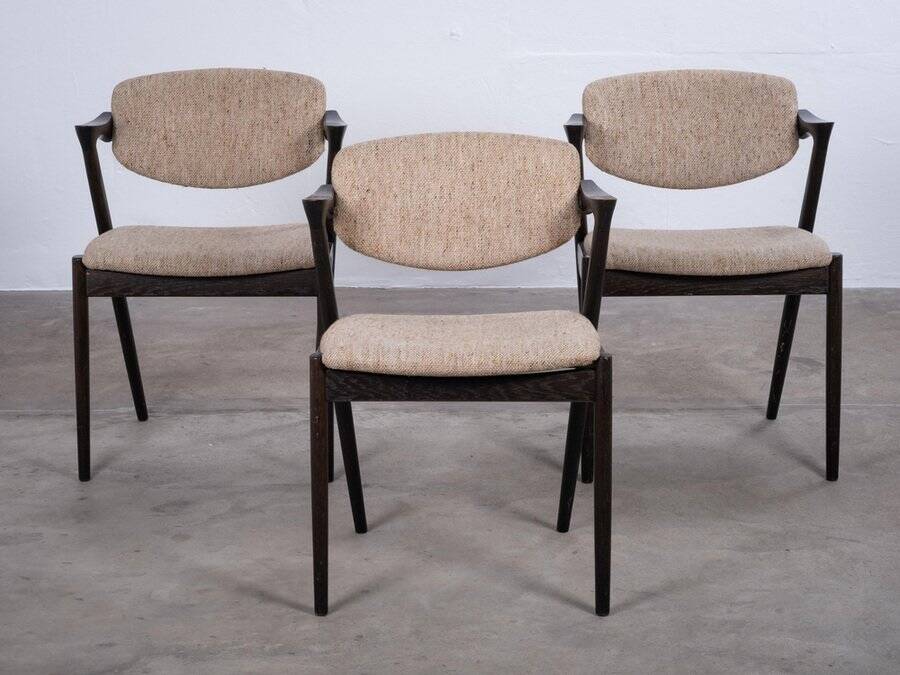 Dining Chairs attributed to Kai Kristiansen for Schou Andersen, Denmark, 1950s, Set of 3
