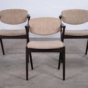 Dining Chairs attributed to Kai Kristiansen for Schou Andersen, Denmark, 1950s, Set of 3