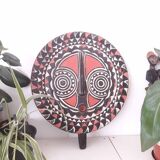 Wooden solar mask from Burkina Faso