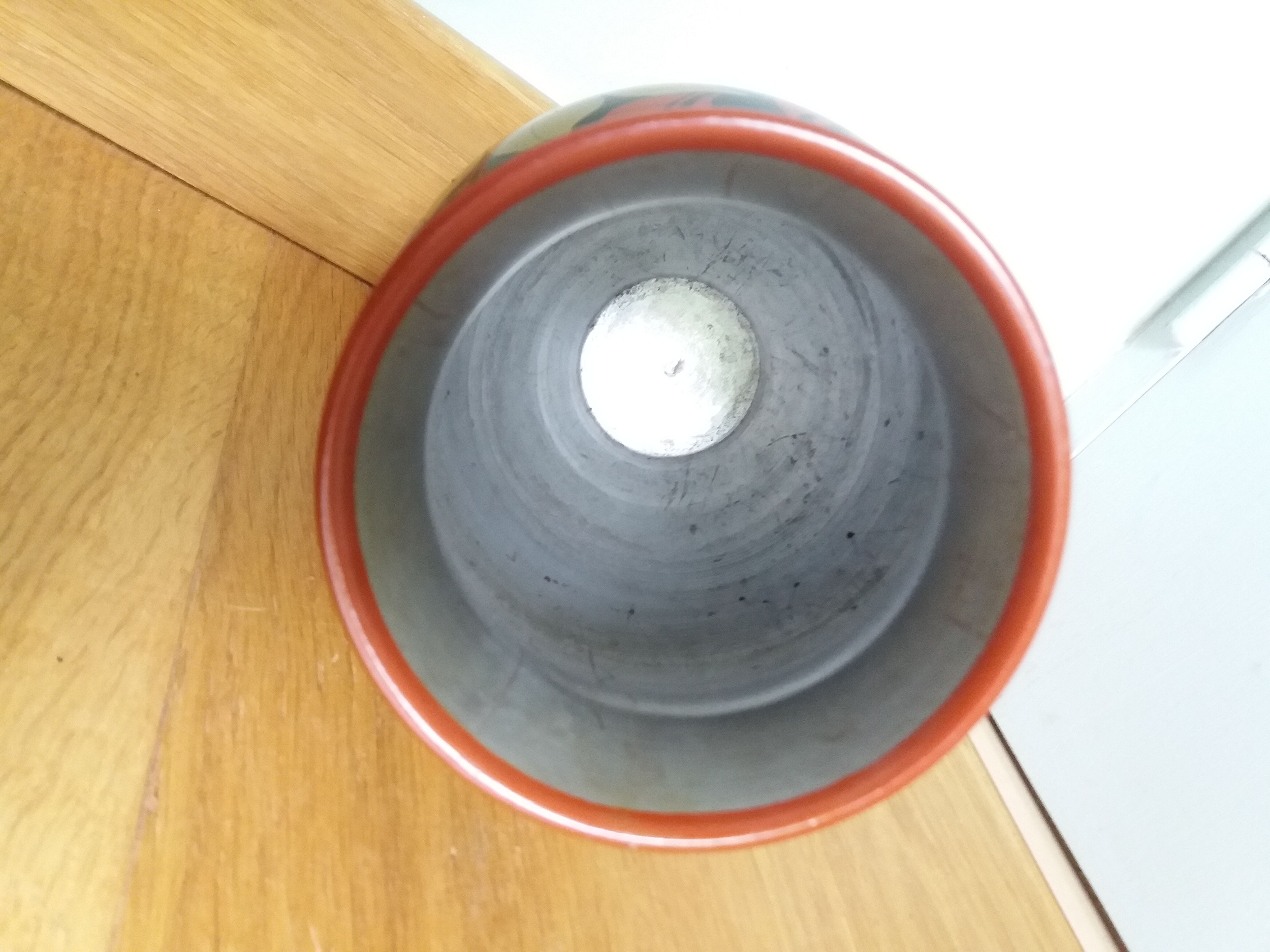 Russian Khokhloma vase in painted wood