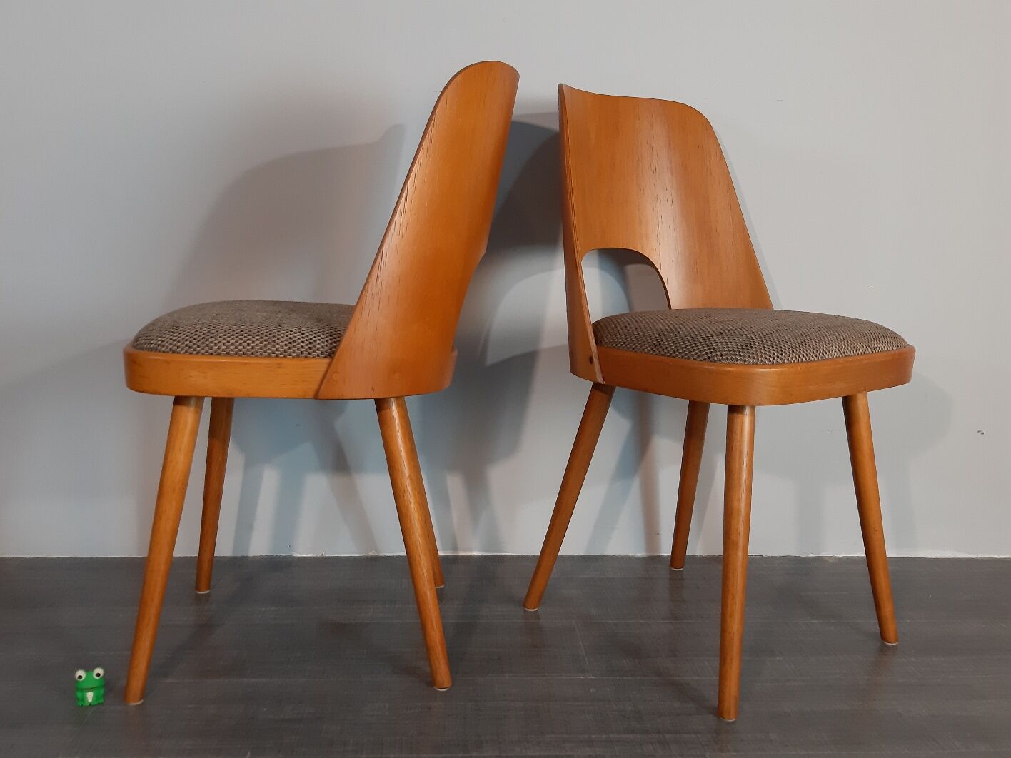 Set 4 chaises TON 515 en hêtre par Oswald Haerdtl 1955