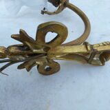 Bronze swan collar sconce