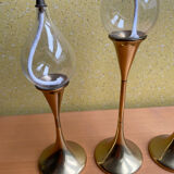 3 oil lamps Freddie Andersen "Clear Drop"