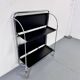 Mid-century Bauhaus Dinett foldable serving trolley from Bremshey Solingen, 1960s