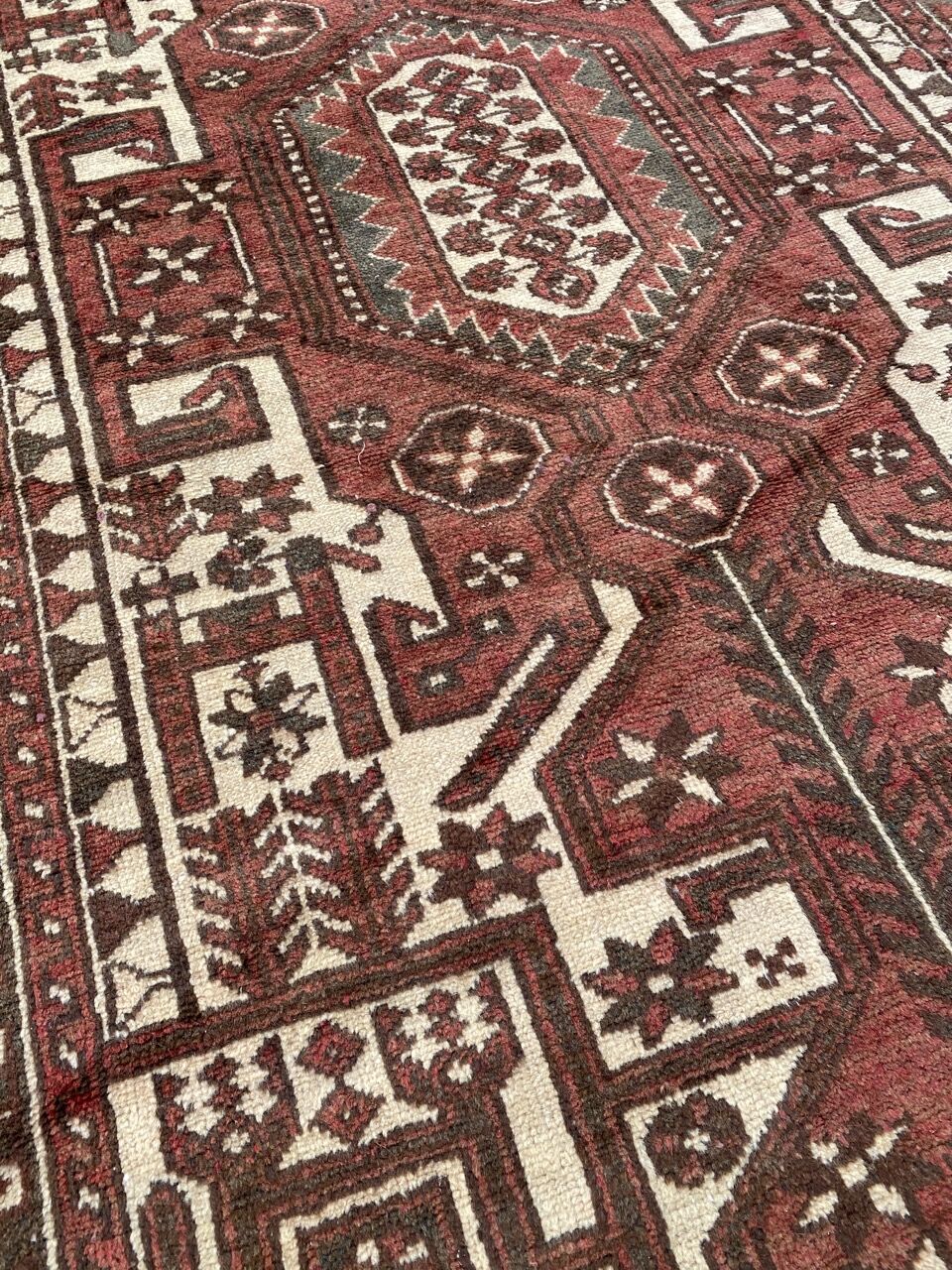 Vintage persian carpet hamadan 128x212 cm