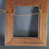 Old frame stucco wood & gilded 40.5x35.5 cm, leaf 28.2x22.9 cm sb