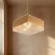 Pendant Light in Glass and Metal, 1970s Czechoslovakia, Vintage Mid-Century Ceiling Lamp Fixture