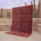Tapis berbère en laine pure fait main artisanal authentique taille 2/3 m