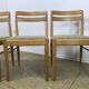 Oak dining chairs by Danish designer HW Klein for Bramin