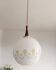 Vintage opaline pendant light 1970