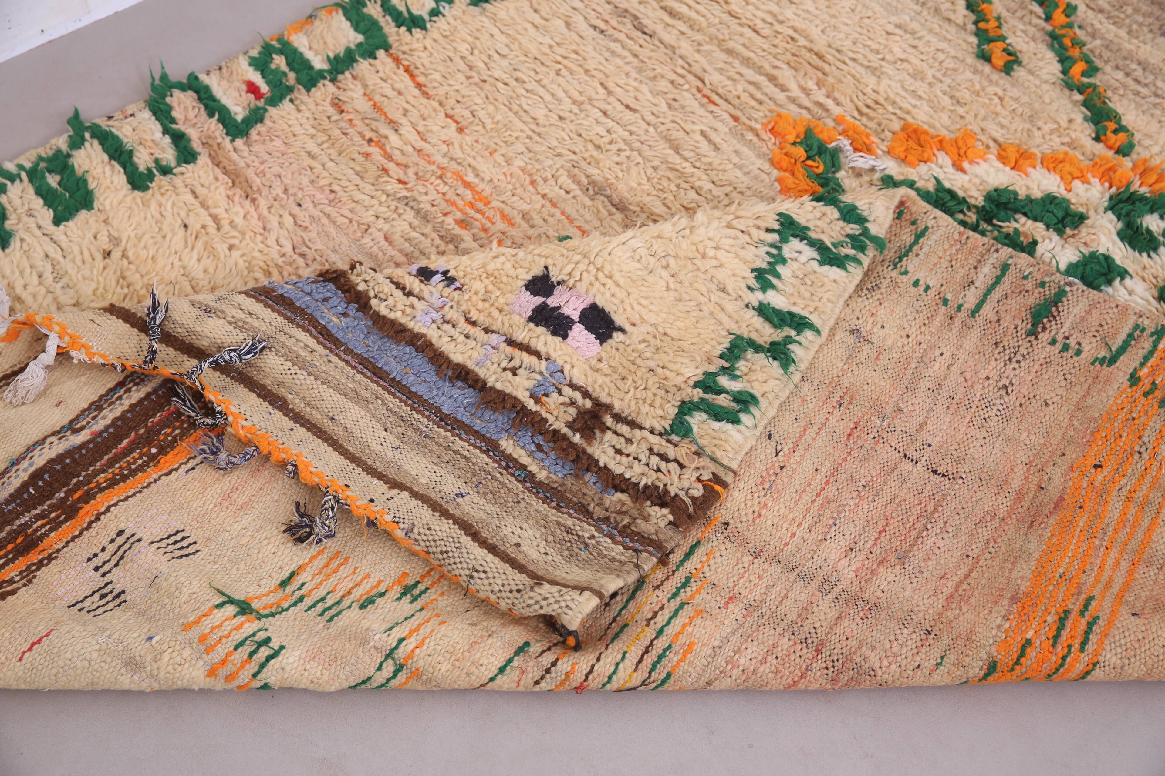 Vintage Moroccan Rug 148 x 260 cm - Tribal Moroccan rug - Berber Wool Rug