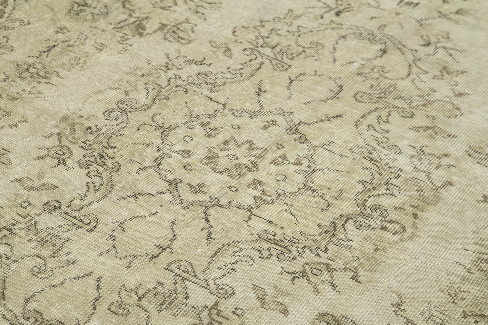 Handwoven anatolian beige carpet 177 cm x 300 cm