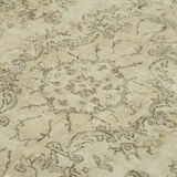 Handwoven anatolian beige carpet 177 cm x 300 cm