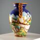 Ancient amphora in majolica, Taccini manufacture, Italy, 20th century.