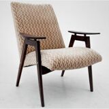 A pair of beige vintage armchairs, Jaroslav Šmídek for Jitona, Czechoslovakia, 1960s