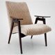 A pair of beige vintage armchairs, Jaroslav Šmídek for Jitona, Czechoslovakia, 1960s