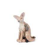 Valérie Courtet. Fennec fox in glazed stoneware. Contemporary work.