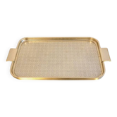Woodmet (England) gold tray. Vintage 50s