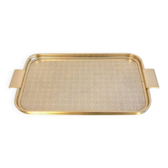 Woodmet (England) gold tray. Vintage 50s