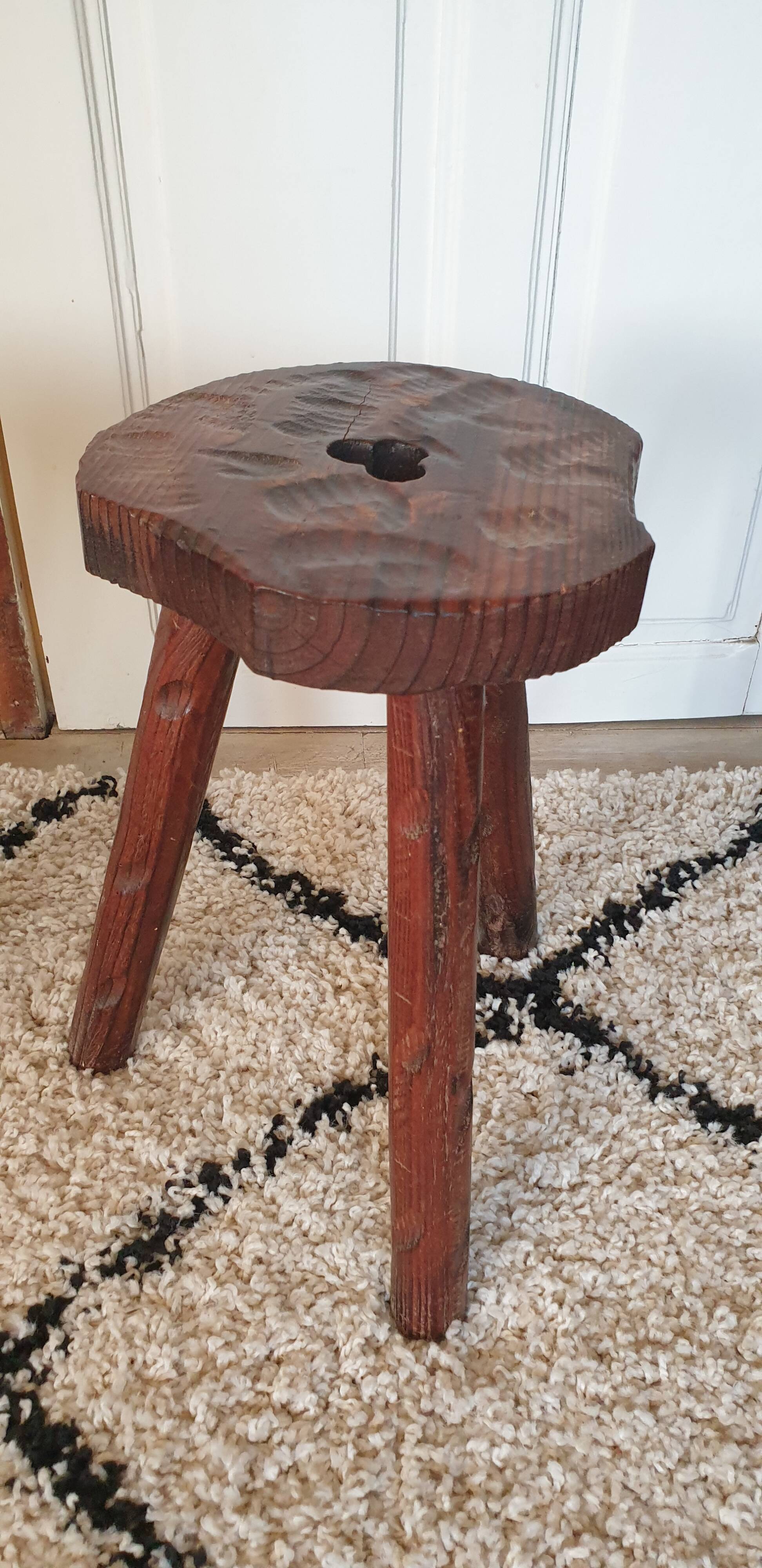 Pair of brutalist stools