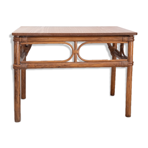 table d'appoint en rotin