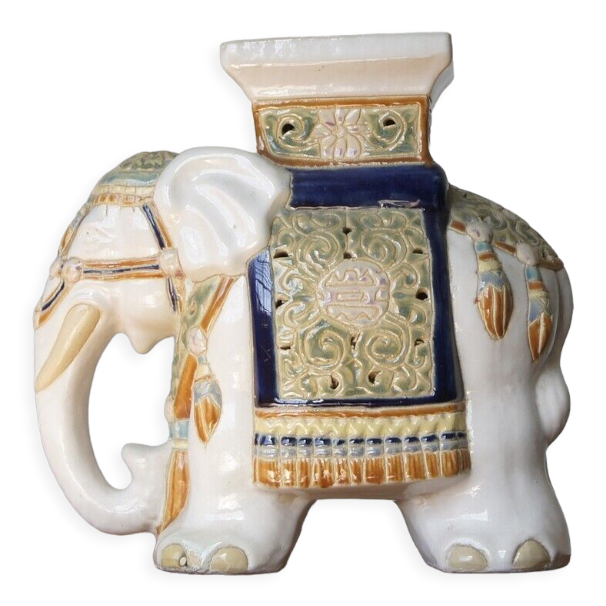 Ceramic elephant flowerbed, 1960s
