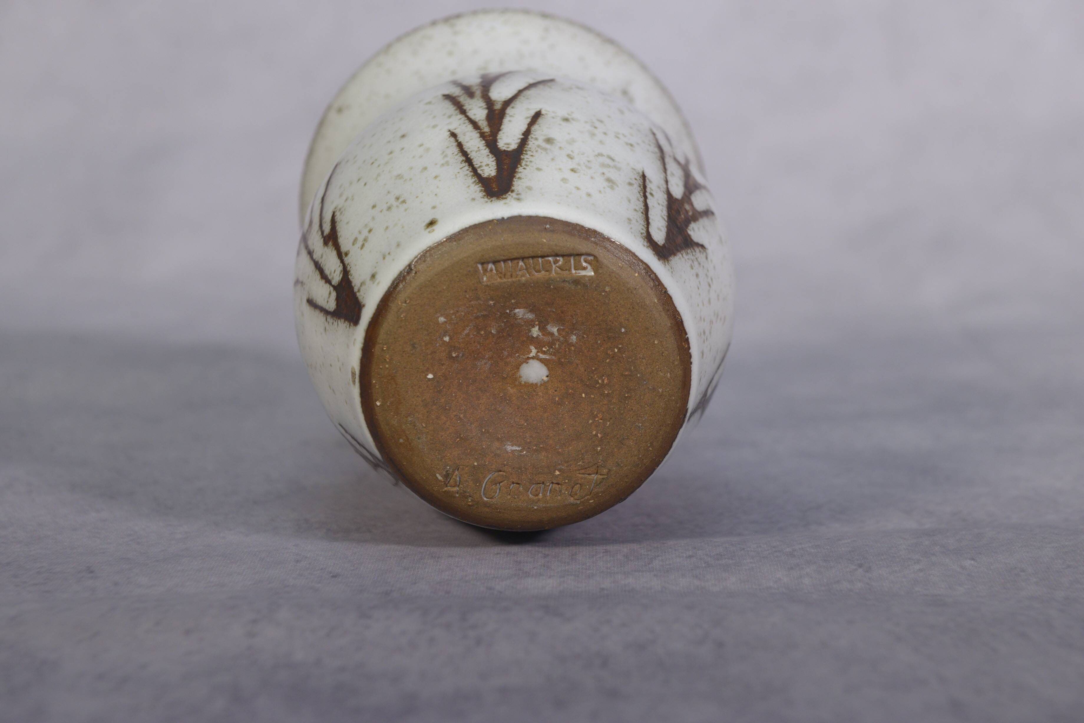 Ceramic vase by Alain Granet in VALLAURIS 1960s