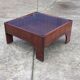 Table basse vintage en palissandre & verre par Claudio Salocchi, modèle "Oriolo"