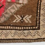 2x2 Brown Pink Classic Vintage Rug, 48x75Cm