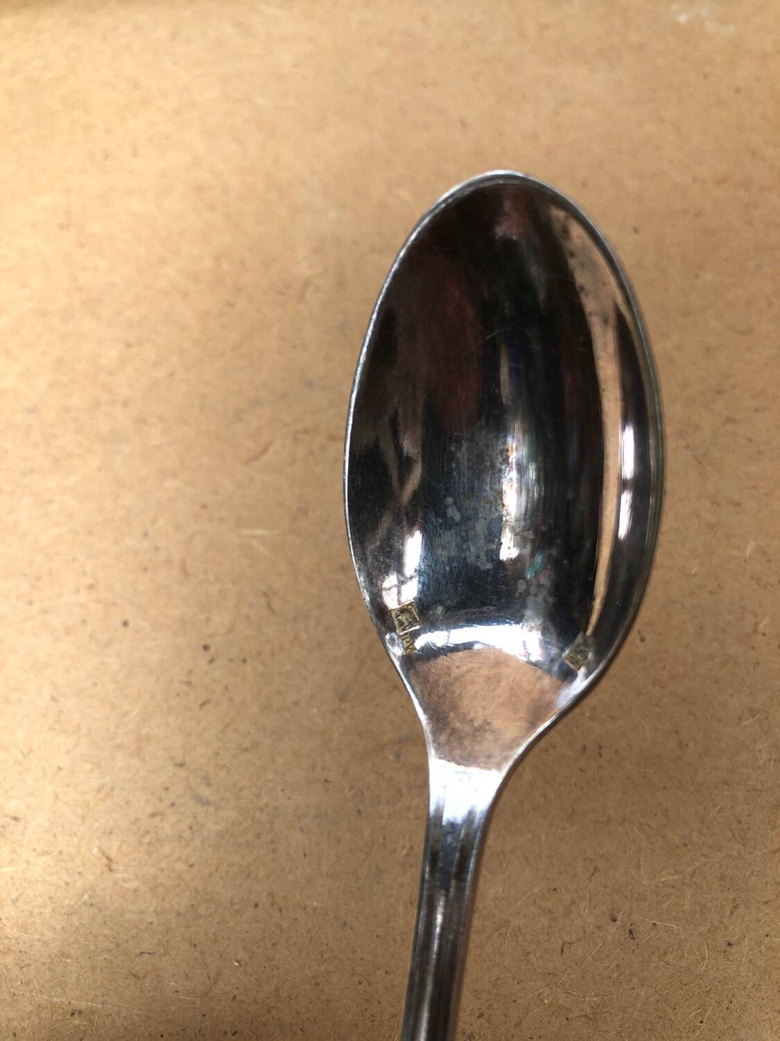 Series 12 old art deco coffee spoons vintage silver metal
