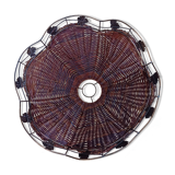 Lampshade suspension rattan wicker iron
