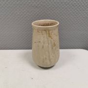 Small vase in beautiful beige glaze. Denmark 1970-80s