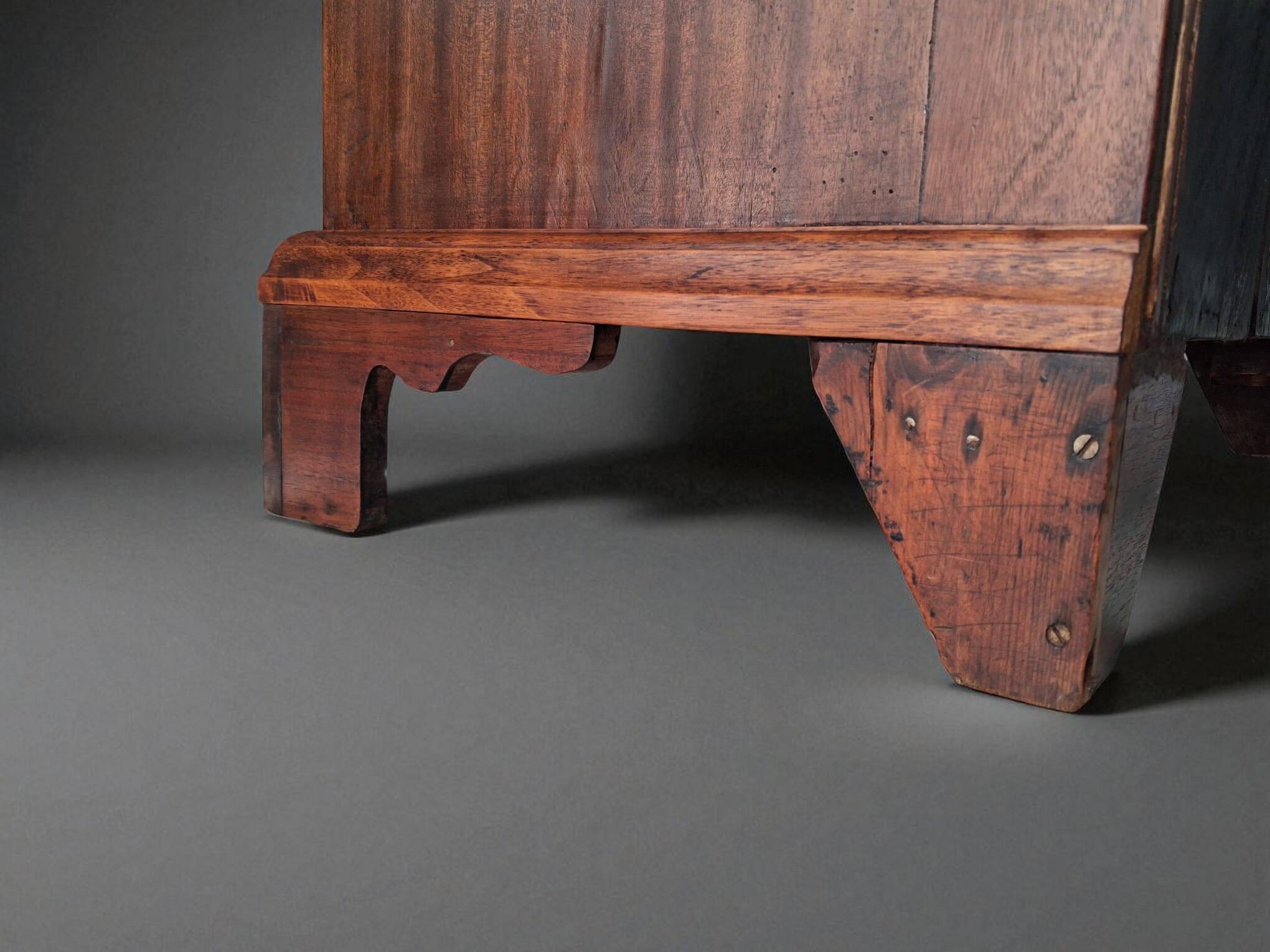 Bureau secrétaire antique français – Louis XVI, acajou massif, vers 1790