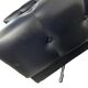 Vintage black armchair / chaise longue with star base