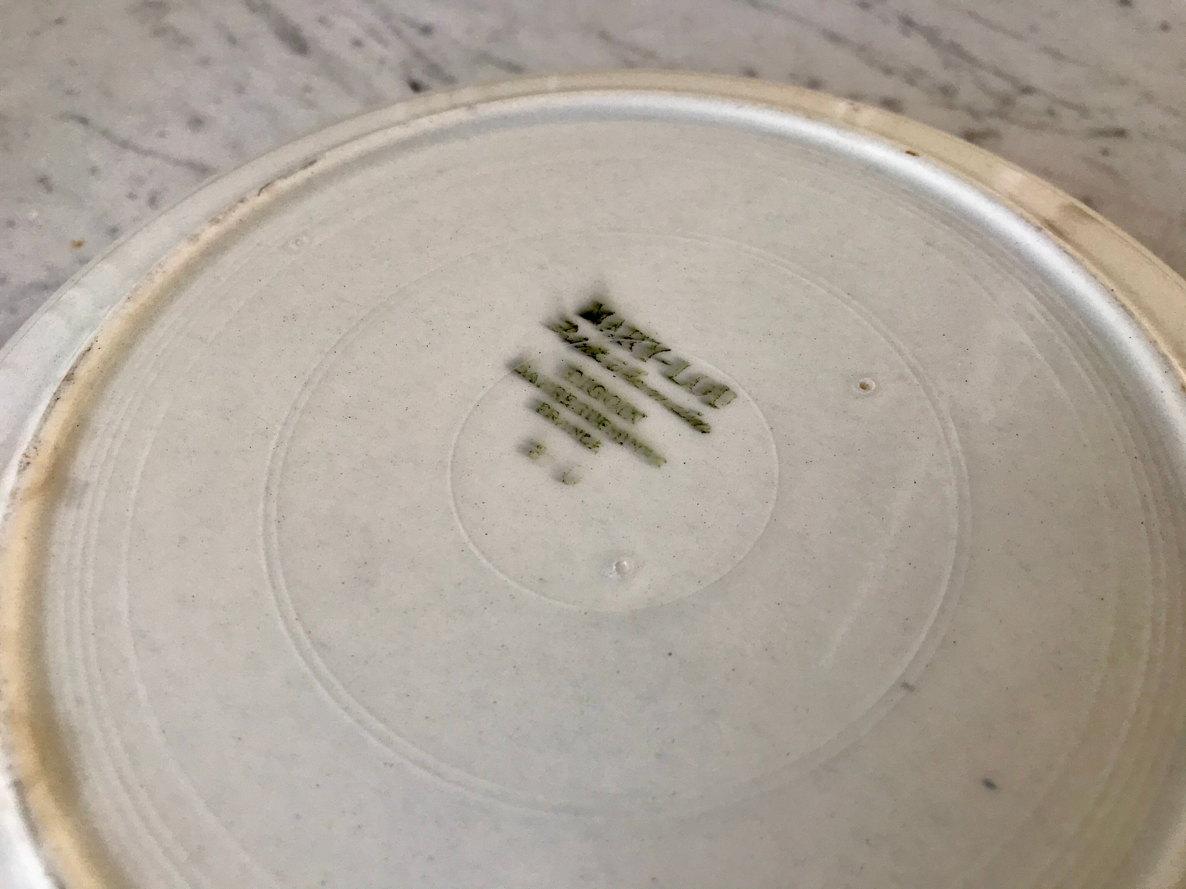 Hollow dish digoin sarreguemines model "mary lou" 40s