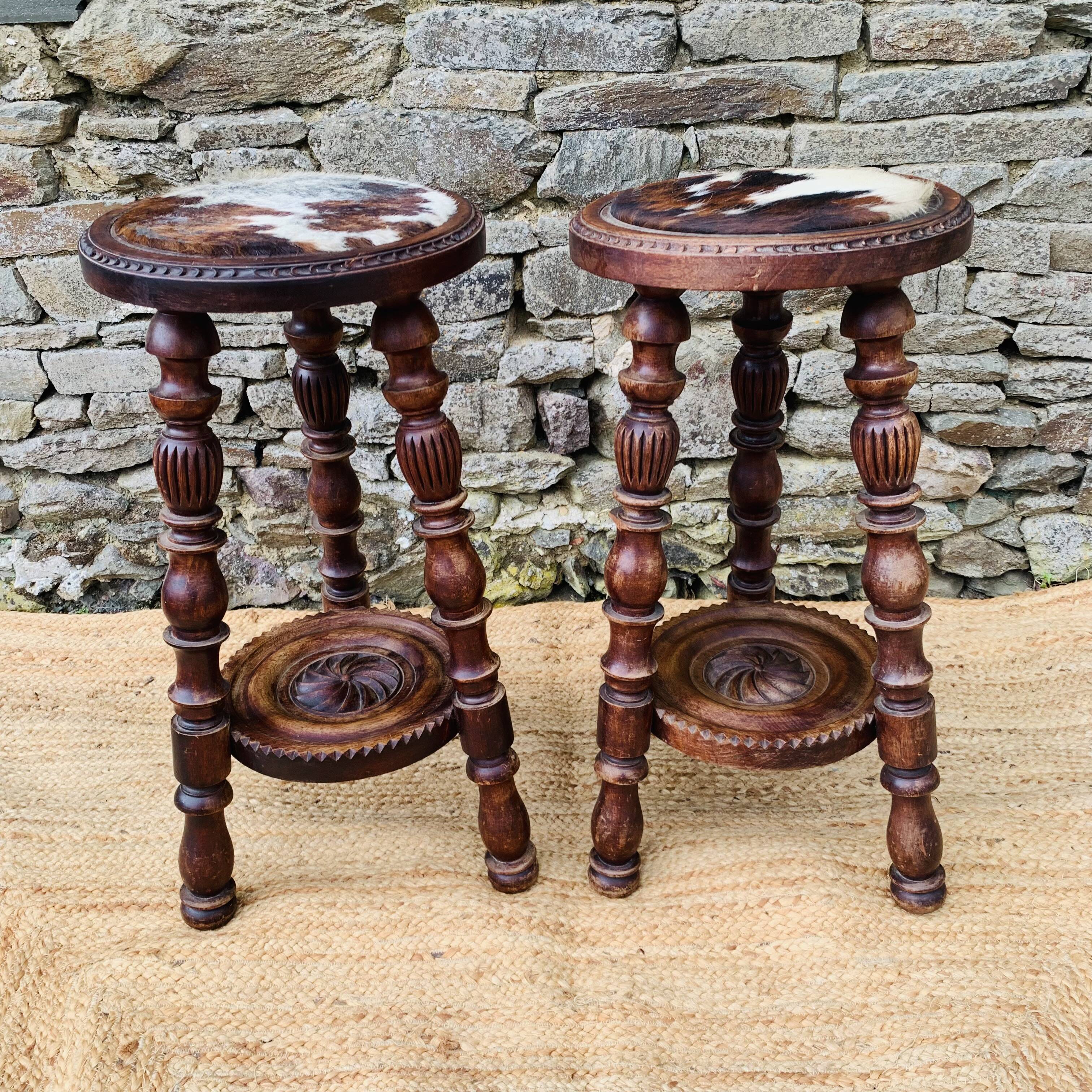 Pair of high stools