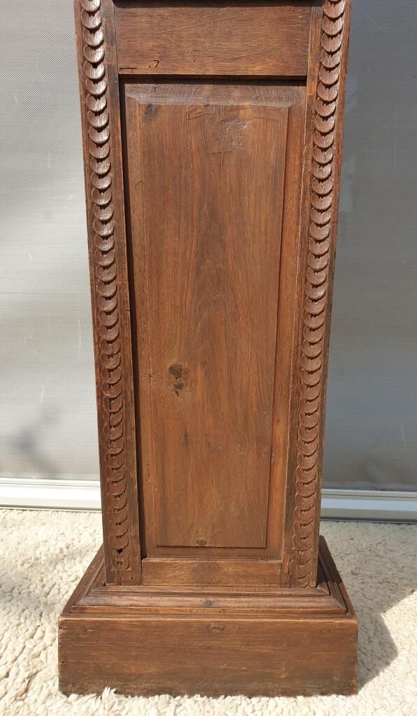Nineteenth century clock library trapeze shape