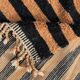 Modern Beni Ouarain Moroccan rug – black striped pattern – 215 x 250 cm