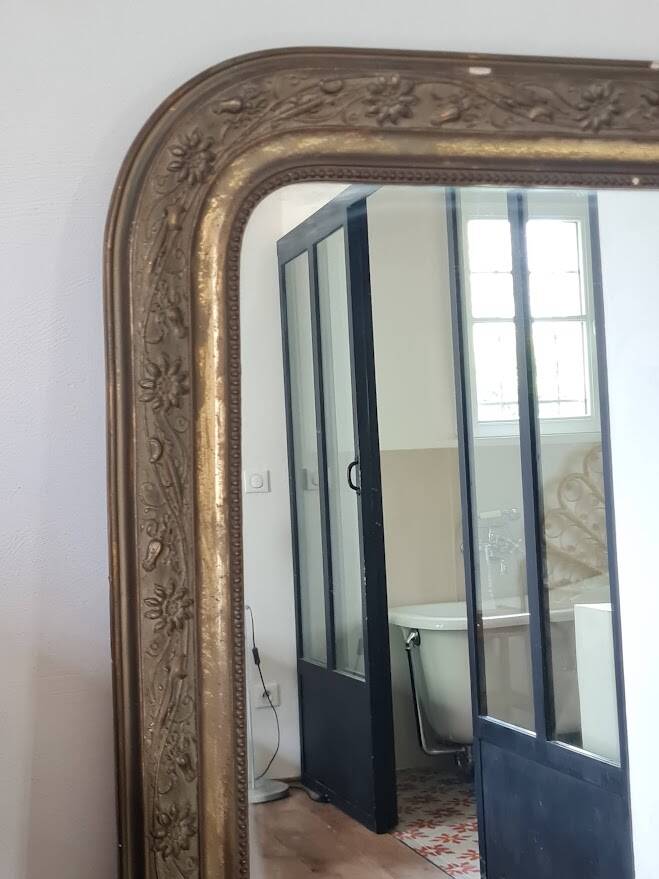 Large Louis Philippe mirror 137 x 83