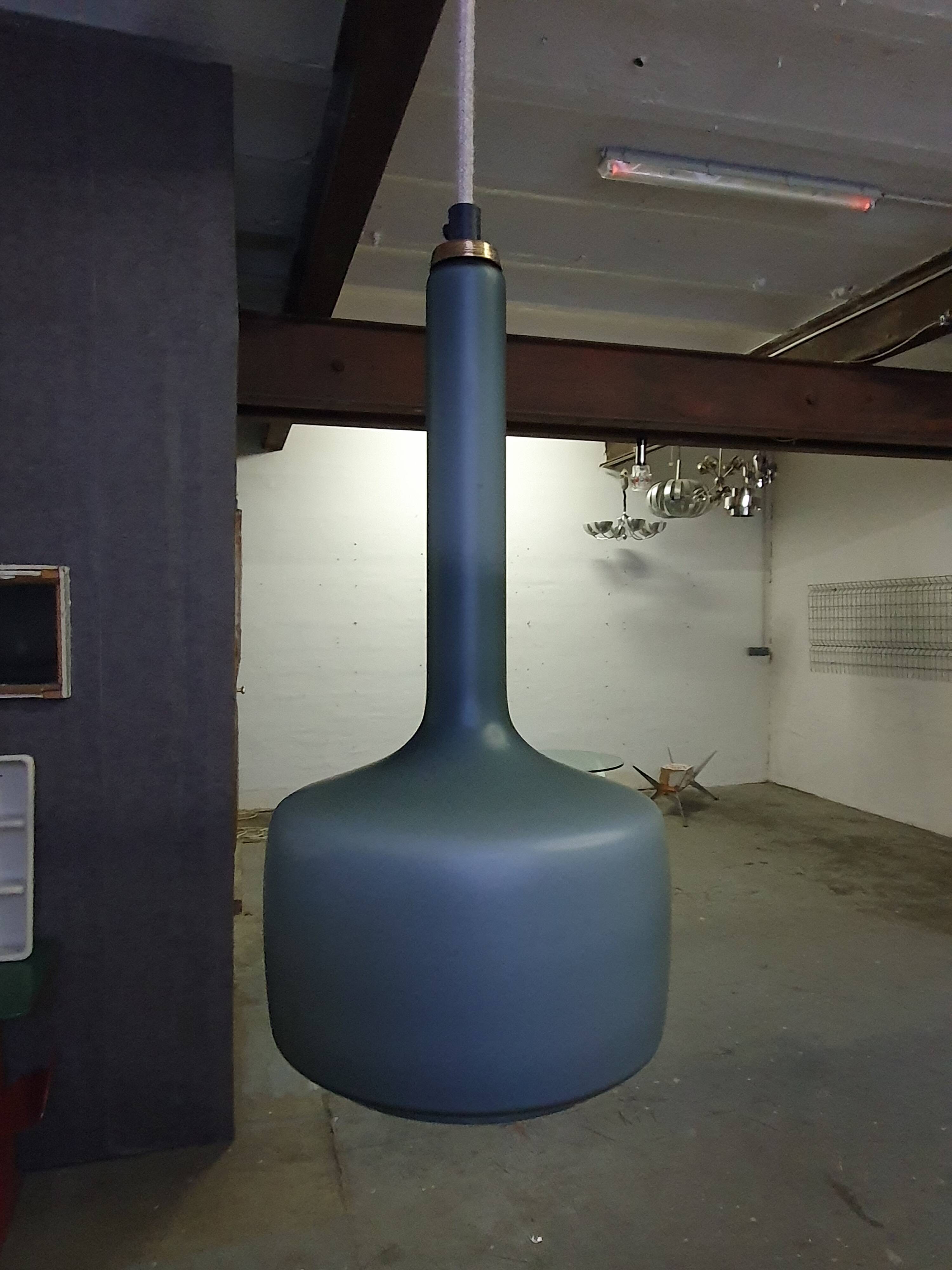 Glass pendant ceiling light from the 60s