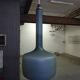 Glass pendant ceiling light from the 60s