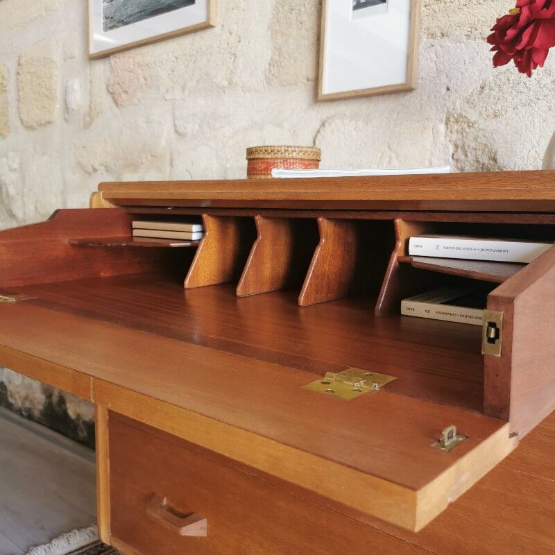 Vintage G-plan secretary chest of drawers