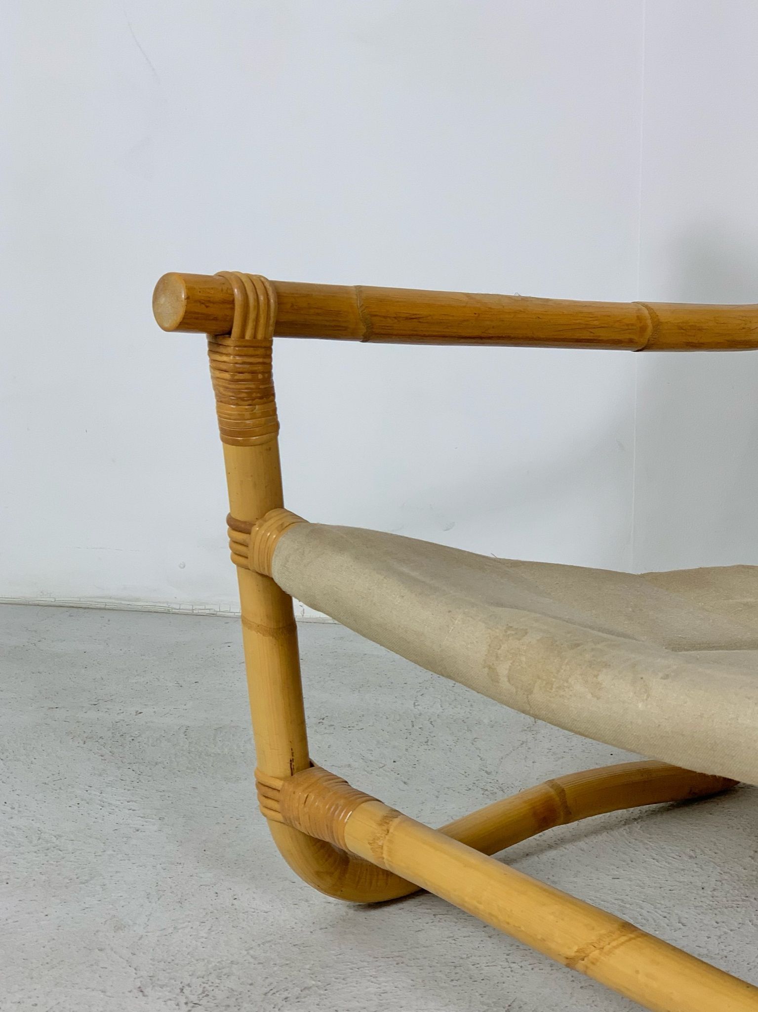 Vintage bamboo lounge set made in denmark 1950s