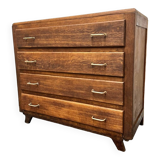 Vintage compass foot chest of drawers