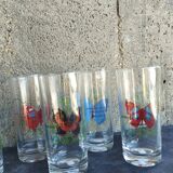 6 glasses pattern "Butterfly"