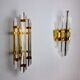Duo of wall lamps Venini glass from Murano Italy 1970