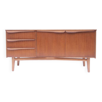 Scandinavian vintage sideboard with wave handles