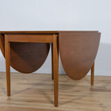 Table à manger extensible en teck, années 1960
