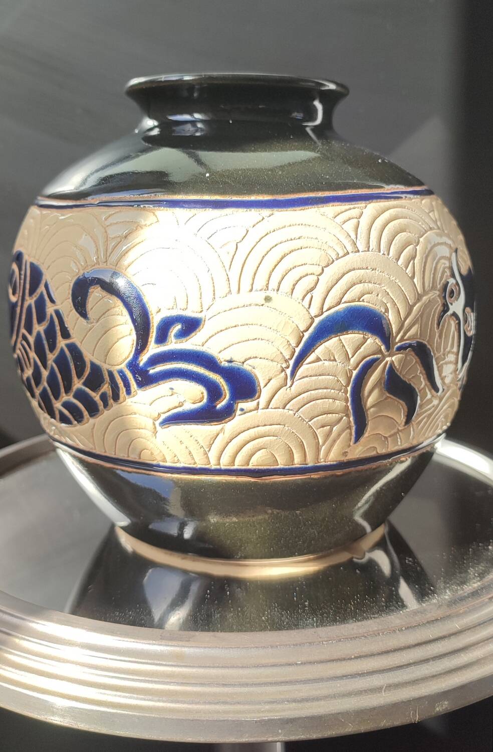 Vintage lamp base "Dong Tam" Ceramic from Vietnam